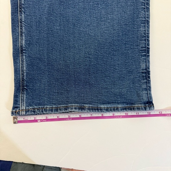 American Eagle woman 20 curvy high rise baggy straight distressed jeans wide leg - Picture 11 of 11